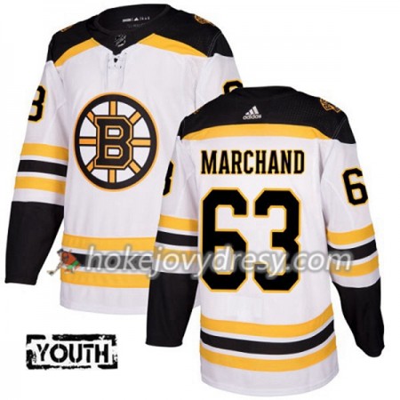 Dětské Hokejový Dres Boston Bruins Brad Marchand 63 Bílá 2017-2018 Adidas Authentic